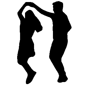 Dansende silhouetten